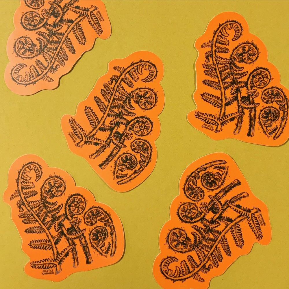 Fern Sticker – Burning Books