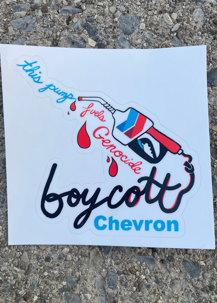 Boycott Chevron Sticker