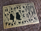 If Cats Could Talk to Cops Sticker