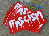 Stop Sign Sticker: Fascism Graffiti