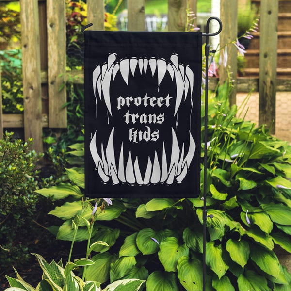 Protect Trans Kids Small Garden Flag
