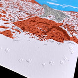 Winter Wasteland Letterpress Greeting Card