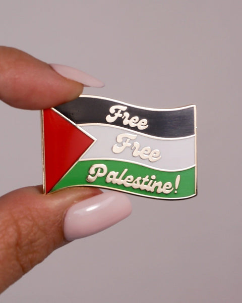 Free Free Palestine Pin
