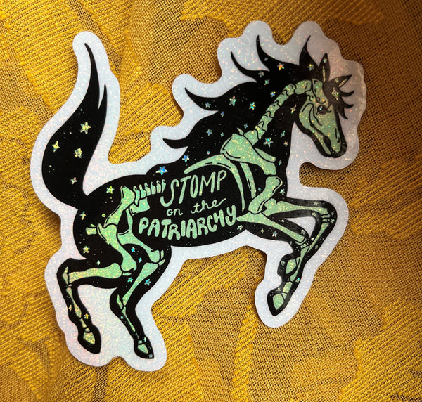 Stomp on the Patriarchy Sticker