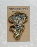 Oyster Mushroom Embroidered Patch