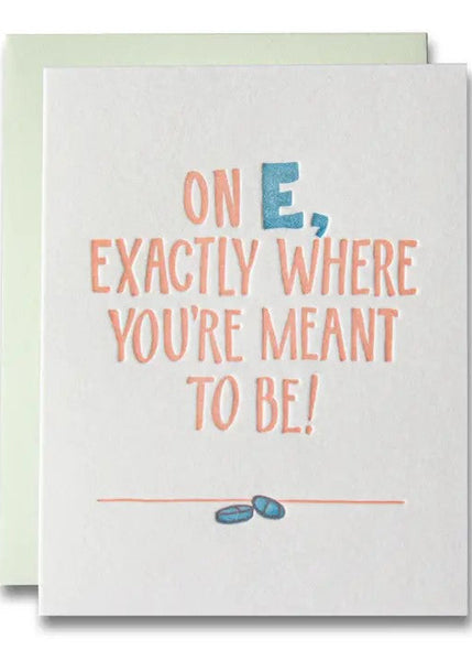 On E, Celebration Card