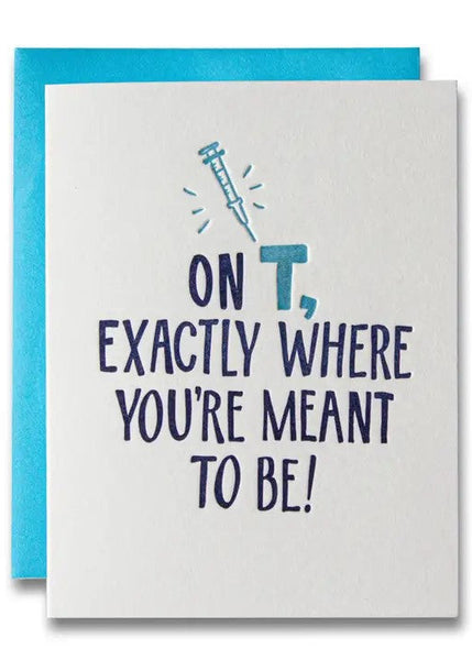 On T, Celebration Card