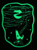 Glow in the Dark Screaming Possum Sticker