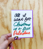 All I Want for Christmas is a Free Palestine Card