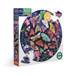 Moths 500 Piece Round Puzzle