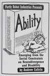 Ability: Emerging from the Social Constraints on Neurodivergence and Disability