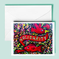 Solidarity Bird/Fish Greeting Card