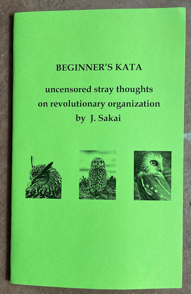 Beginner's Kata: uncensored stray thoughts on revolutionary organization